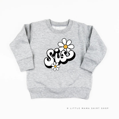 DAISY - SIS - w/ Full Daisy on Back - Child Sweater