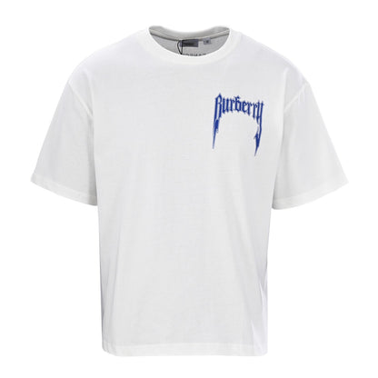 Gothic letter short-sleeved T-shirt