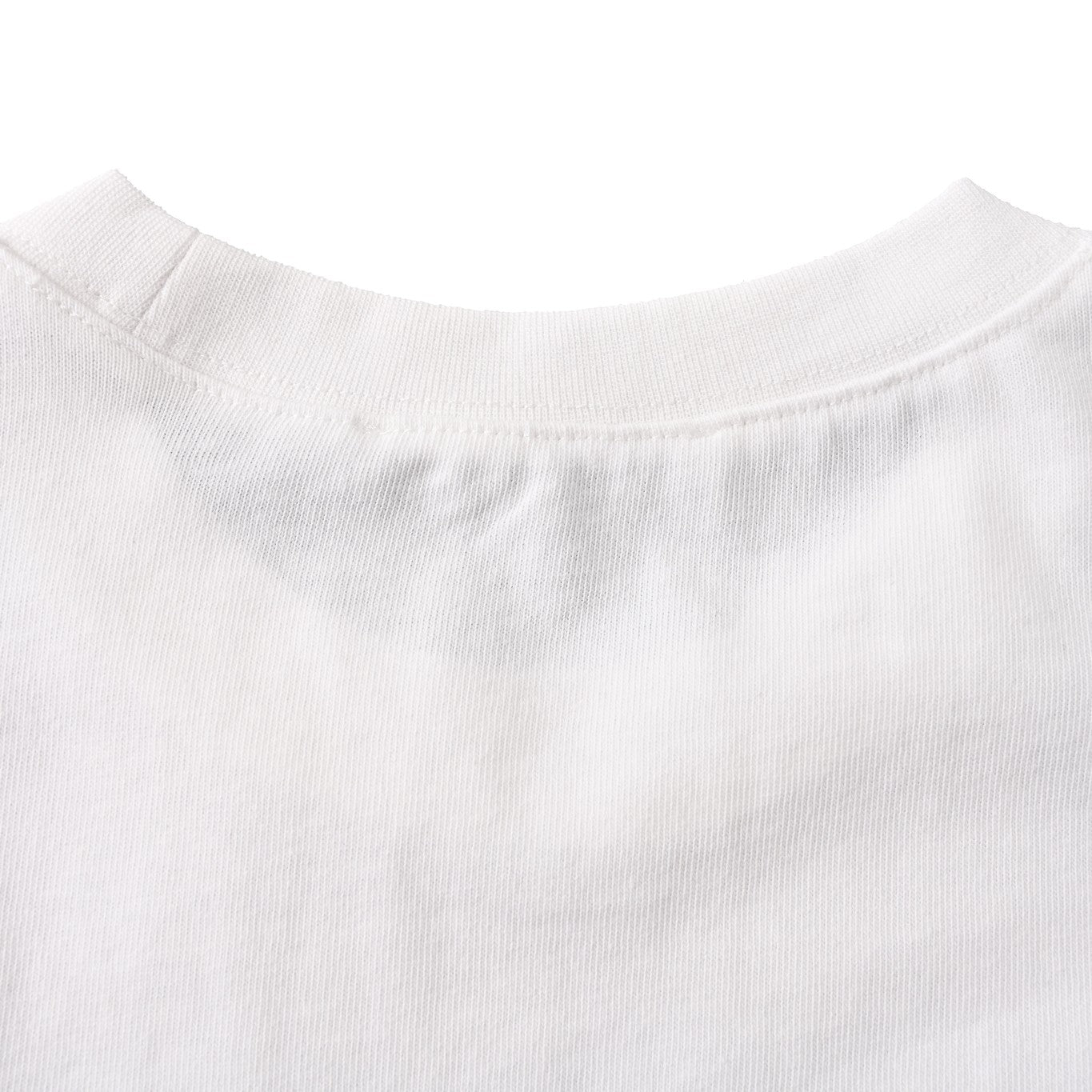 Small-label letters four-needle six-line short-sleeved T-shirt