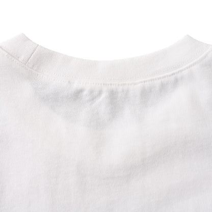 Small-label letters four-needle six-line short-sleeved T-shirt