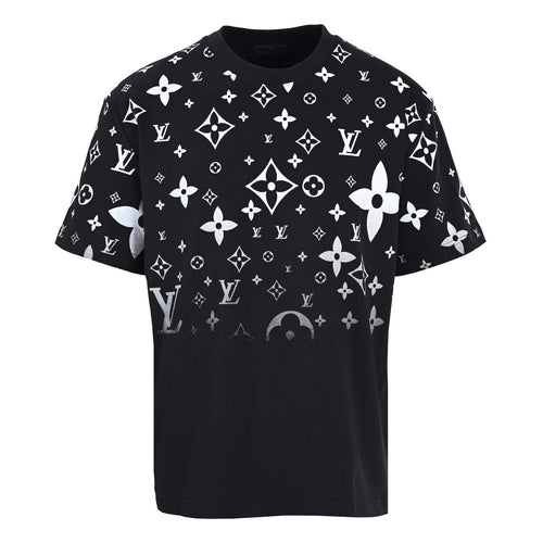 Three-flower full print short-sleeved T-shirt