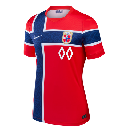 Norway National Team Women's 2026 Home Stadium Replica Custom Jersey - Red