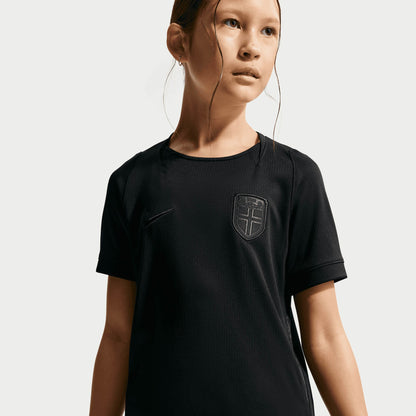 Norway National Team Youth 2026 Away Stadium Replica Jersey - Black