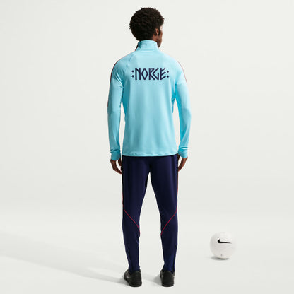 Norway National Team 2026 Strike Dri-FIT Quarter-Zip Drill Top - Blue