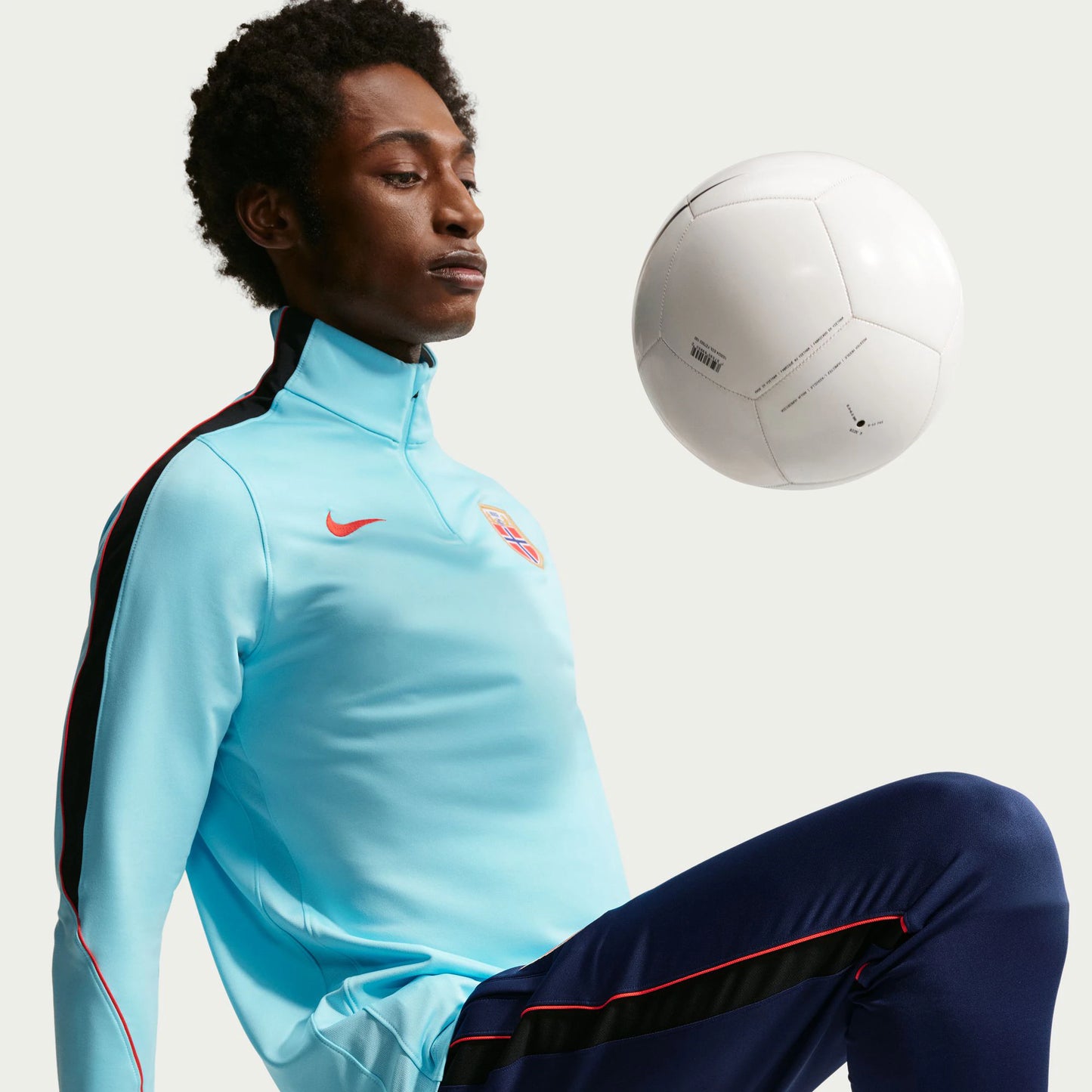 Norway National Team 2026 Strike Dri-FIT Quarter-Zip Drill Top - Blue