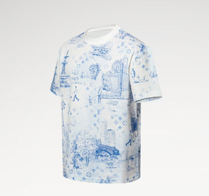 Printed Cotton Pique T-Shirt
