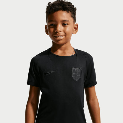 Norway National Team Youth 2026 Away Stadium Replica Jersey - Black