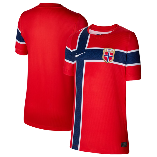 Norway National Team Youth 2026 Home Stadium Replica Jersey - Red