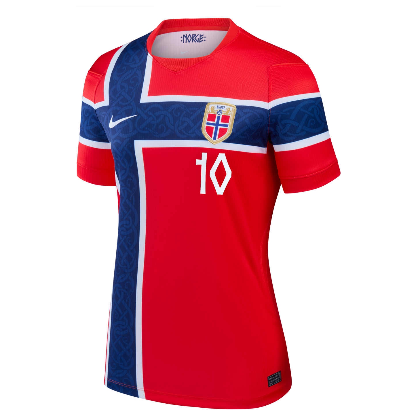 Martin Ødegaard Norway National Team Women's 2026 Home Stadium Replica Jersey - Red