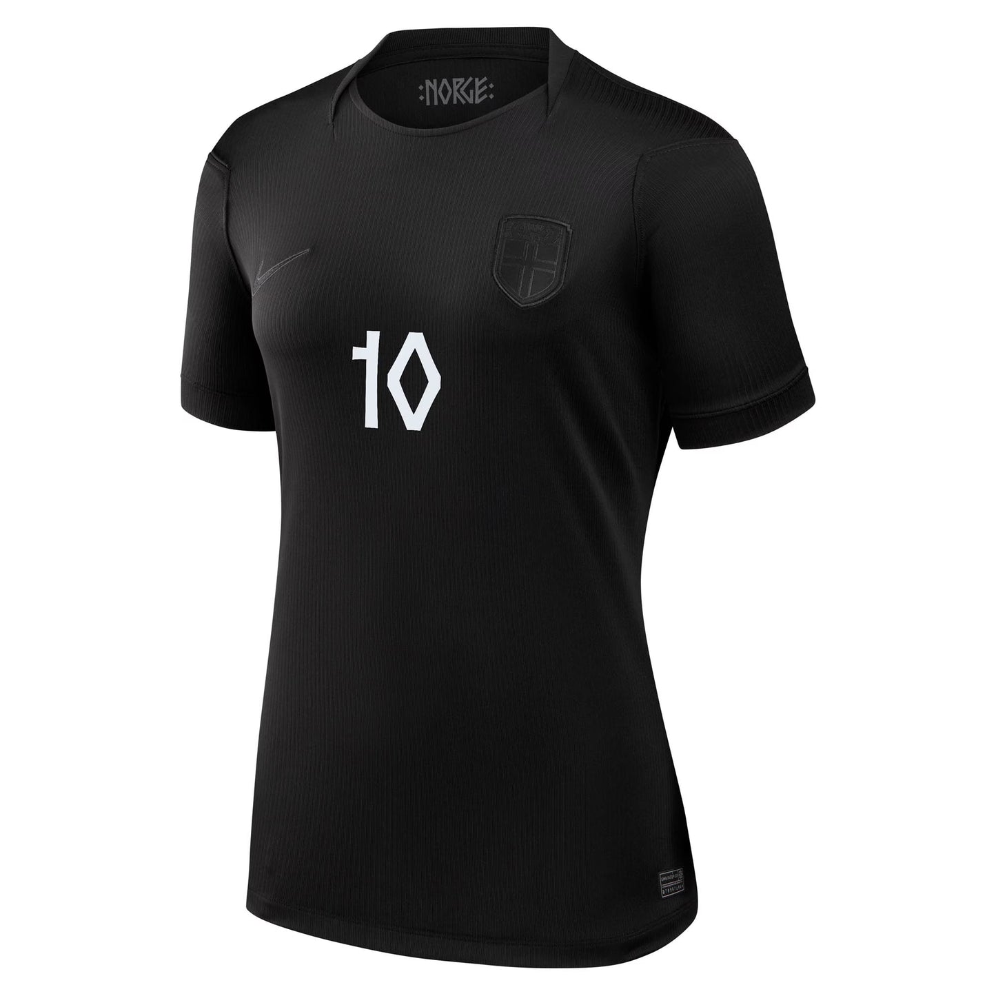 Martin Ødegaard Norway National Team Women's 2026 Away Stadium Replica Jersey - Black