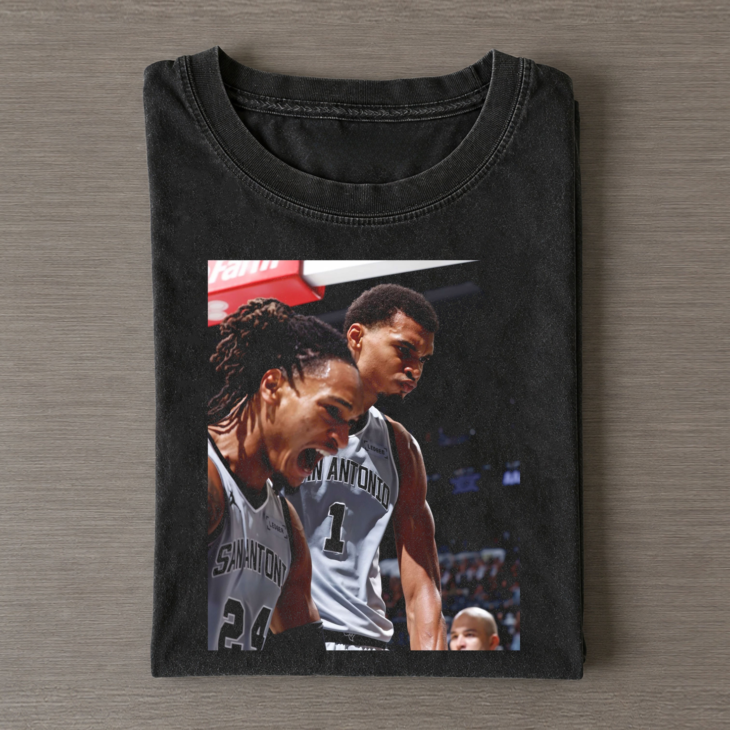 New Spurs Big Two – Vintage Washed Graphic T-Shirt