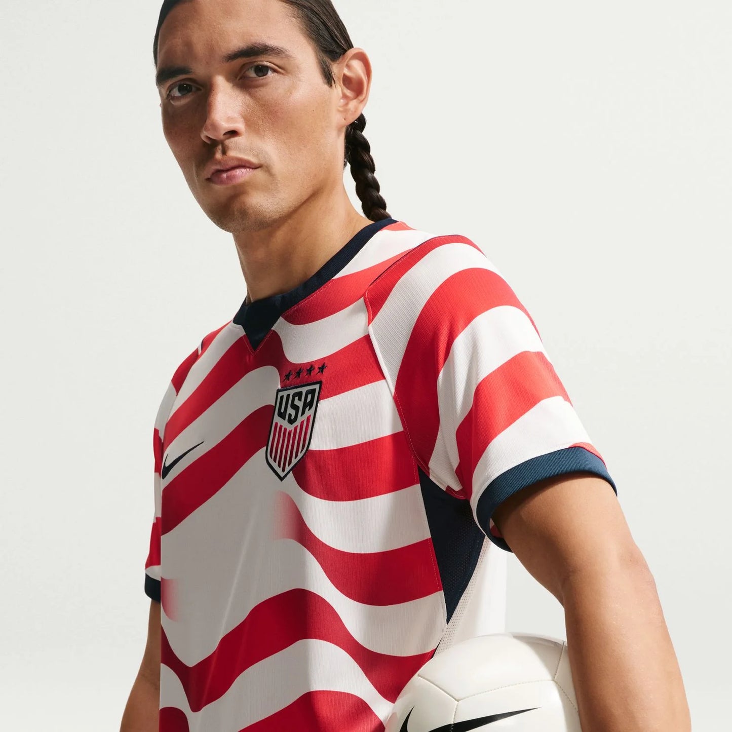 Men's USWNT 2026 Custom Home Stadium Jersey - Stripes