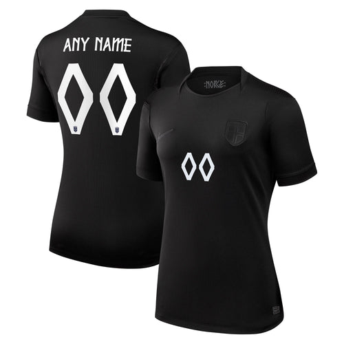 Norway National Team Women's 2026 Away Stadium Replica Custom Jersey - Black