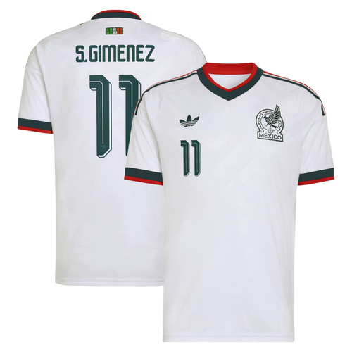 Santiago Gimenez Mexico National Team 2026  Away Replica Jersey - White
