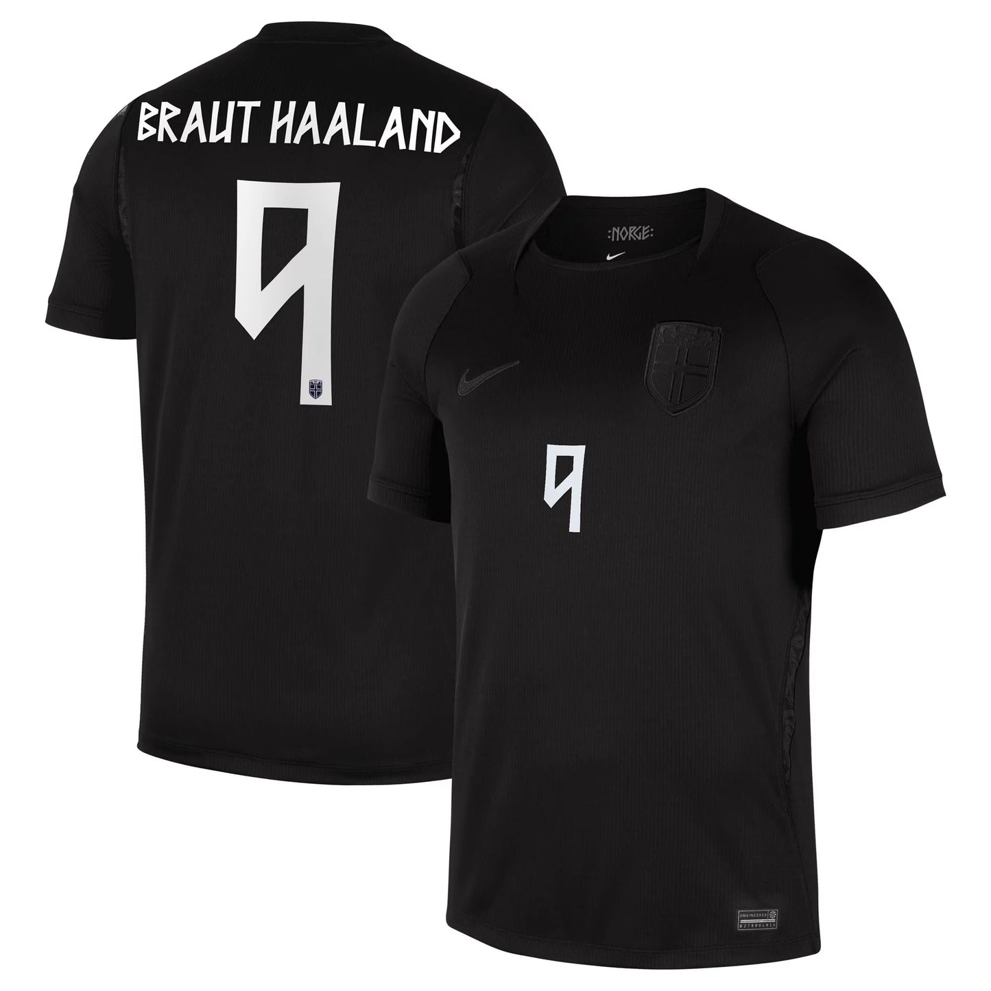 Erling Haaland Norway National Team 2026 Away Stadium Replica Jersey - Black