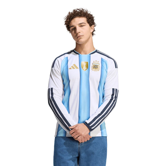 Argentina National Team 2026 Home Replica Long Sleeve Jersey - White
