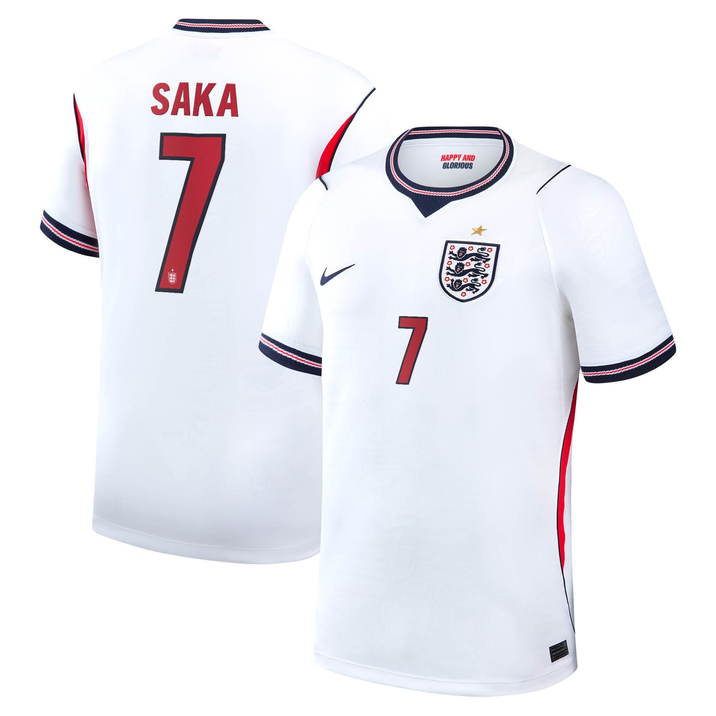Bukayo Saka England National Team 2026 Home Stadium Replica Jersey - White