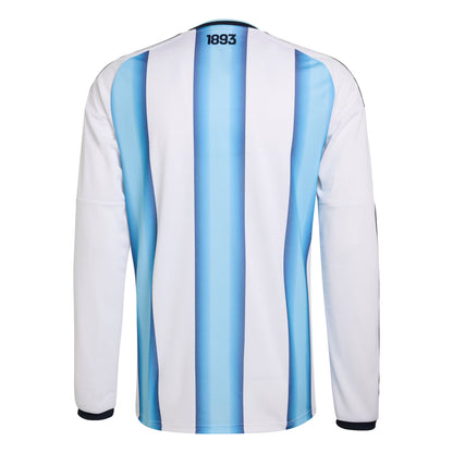 Argentina National Team 2026 Home Replica Long Sleeve Jersey - White