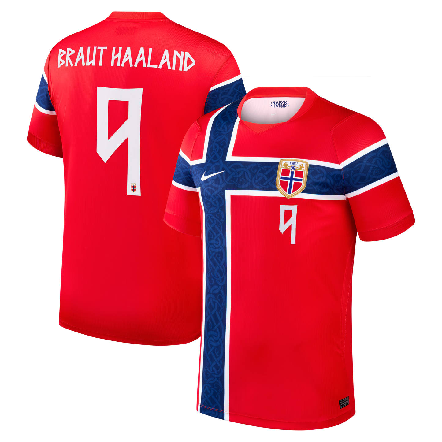 Erling Haaland Norway National Team 2026 Home Stadium Replica Jersey - Red