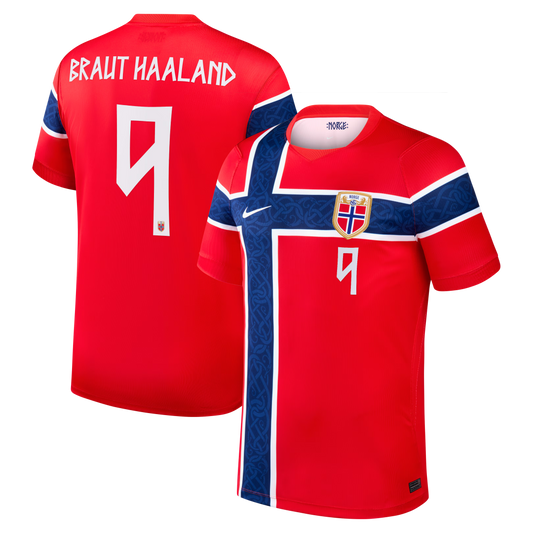 Erling Haaland Norway National Team 2026 Home Stadium Replica Jersey - Red