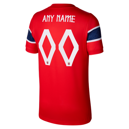 Norway National Team Youth 2026 Home Stadium Replica Custom Jersey - Red