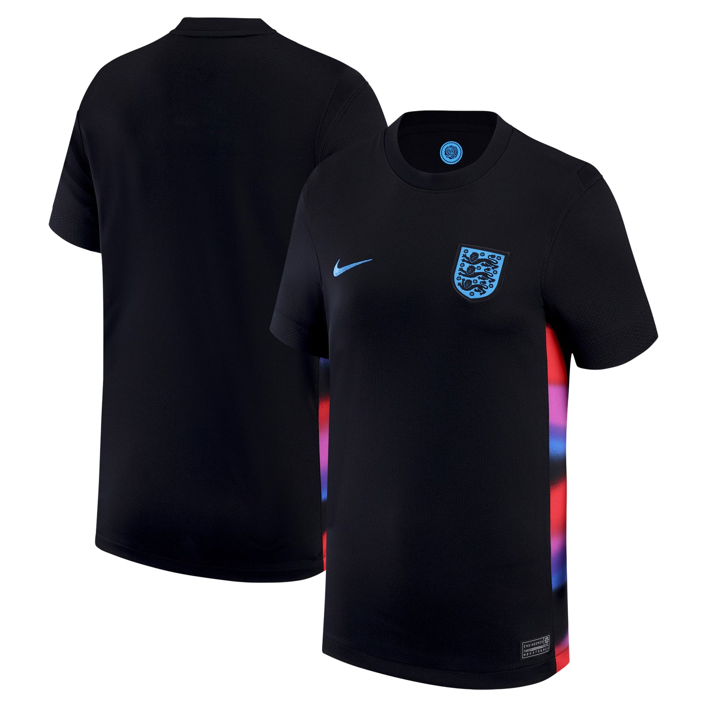England Women's National Team Women's 2025/26 Away Replica Jersey - Black