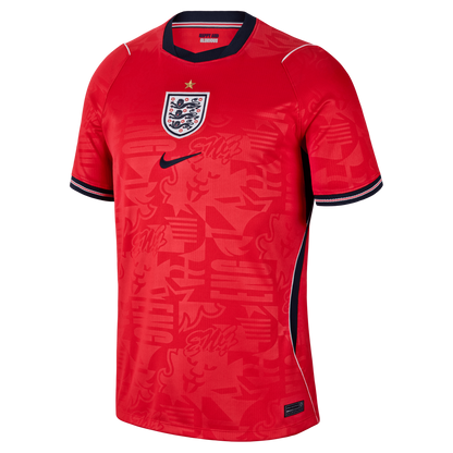 England National Team 2026 Away Stadium Replica Jersey - Red
