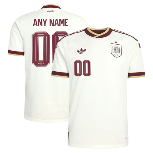 Spain National Team 2026 Away On-Field Custom Jersey - White