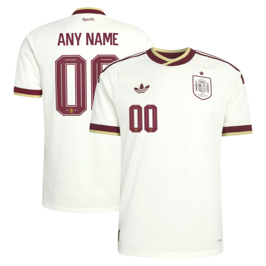 Spain National Team 2026 Away On-Field Custom Jersey - White