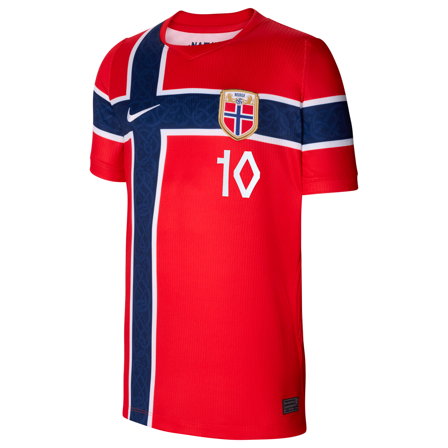 Martin Ødegaard Norway National Team Youth 2026 Home Stadium Replica Jersey - Red