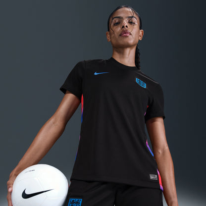 England Women's National Team Women's 2025/26 Away Replica Jersey - Black