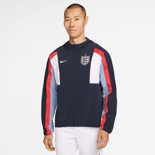 England National Team 2026 Energy Dri-FIT Full-Zip Hooded Jacket - Navy