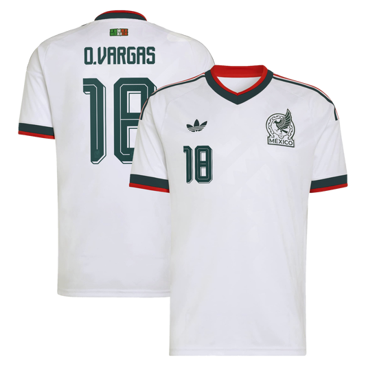 Obed Vargas Mexico National Team 2026  Away Replica Jersey - White