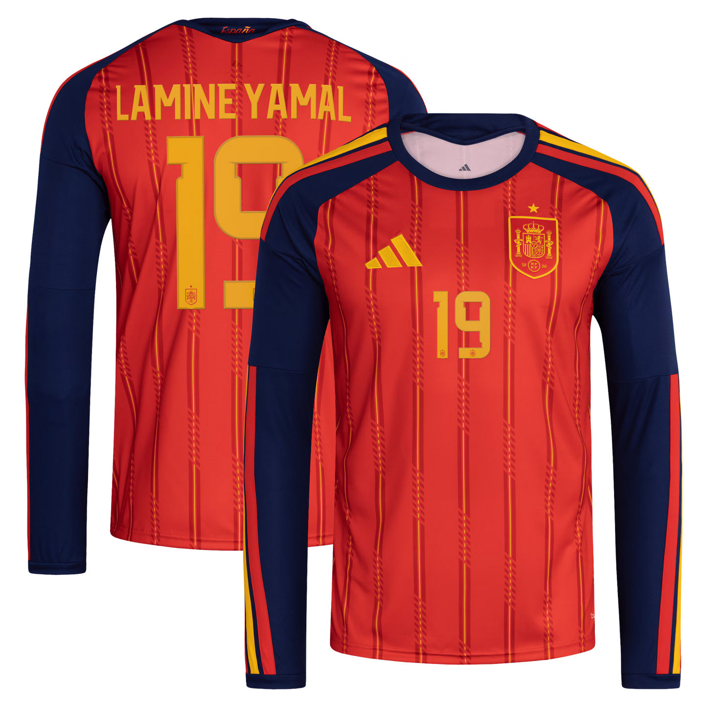 Lamine Yamal Spain National Team 2026 Home Replica Long Sleeve Jersey - Red