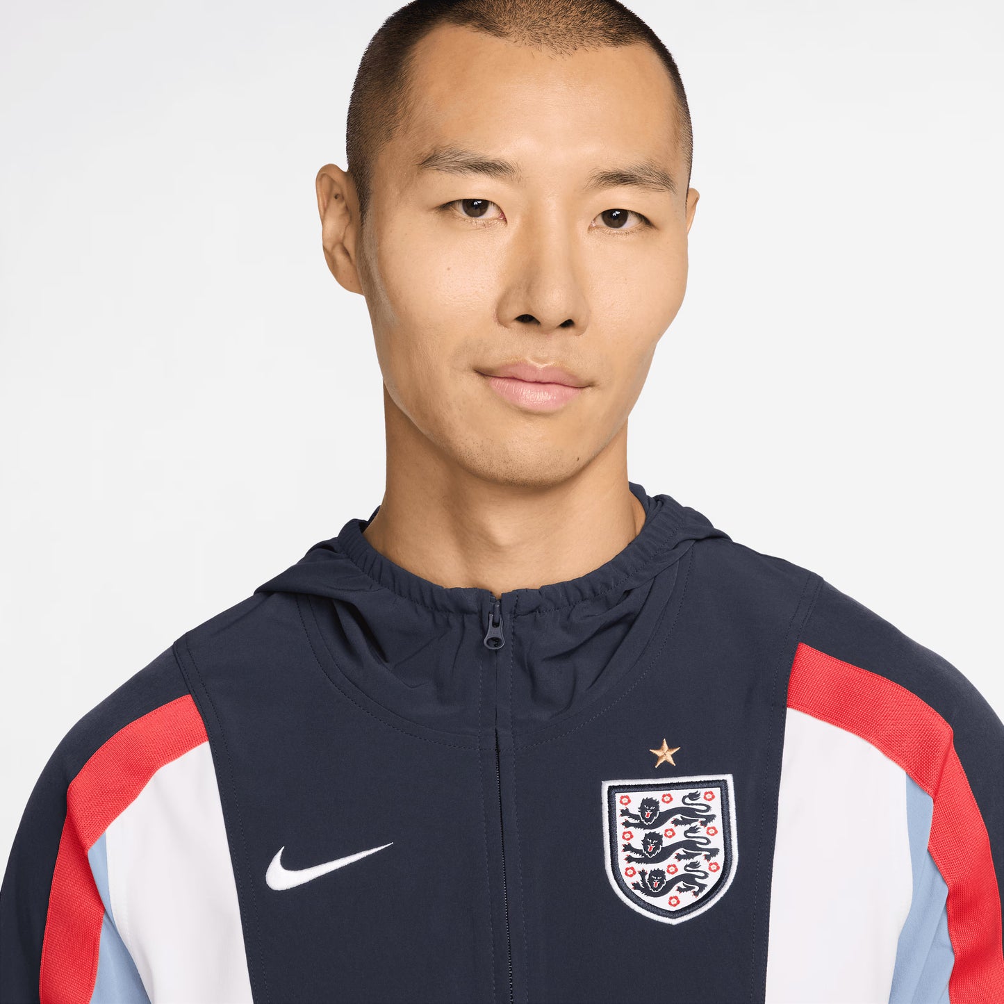England National Team 2026 Energy Dri-FIT Full-Zip Hooded Jacket - Navy