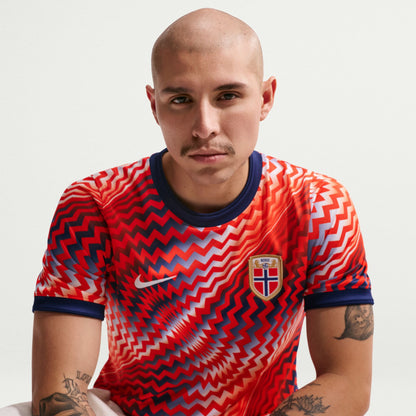 Norway National Team 2026 Academy Pro Pre-Match Top - Orange