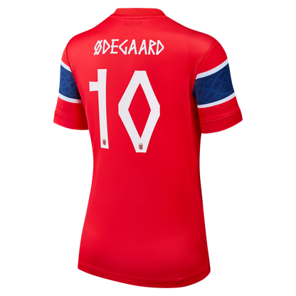 Martin Ødegaard Norway National Team Women's 2026 Home Stadium Replica Jersey - Red