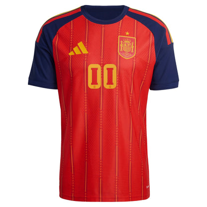 Spain National Team 2026 Home On-Field Custom Jersey - Red