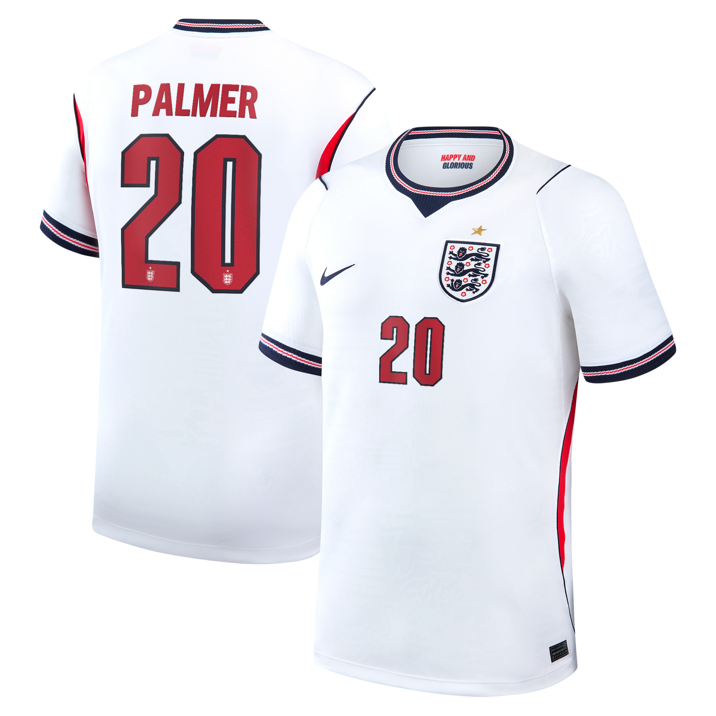 Cole Palmer England National Team 2026 Home Stadium Replica Jersey - White