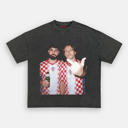 Croatia Football Style Tee