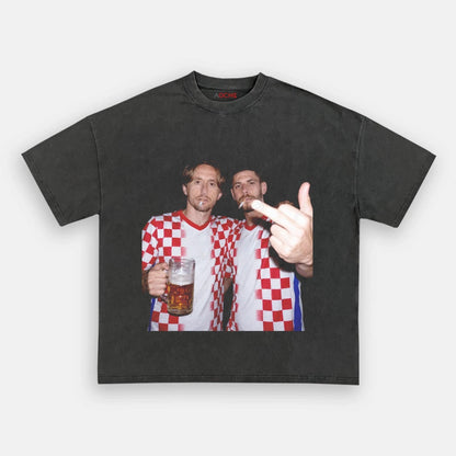 Croatia Football Style Tee