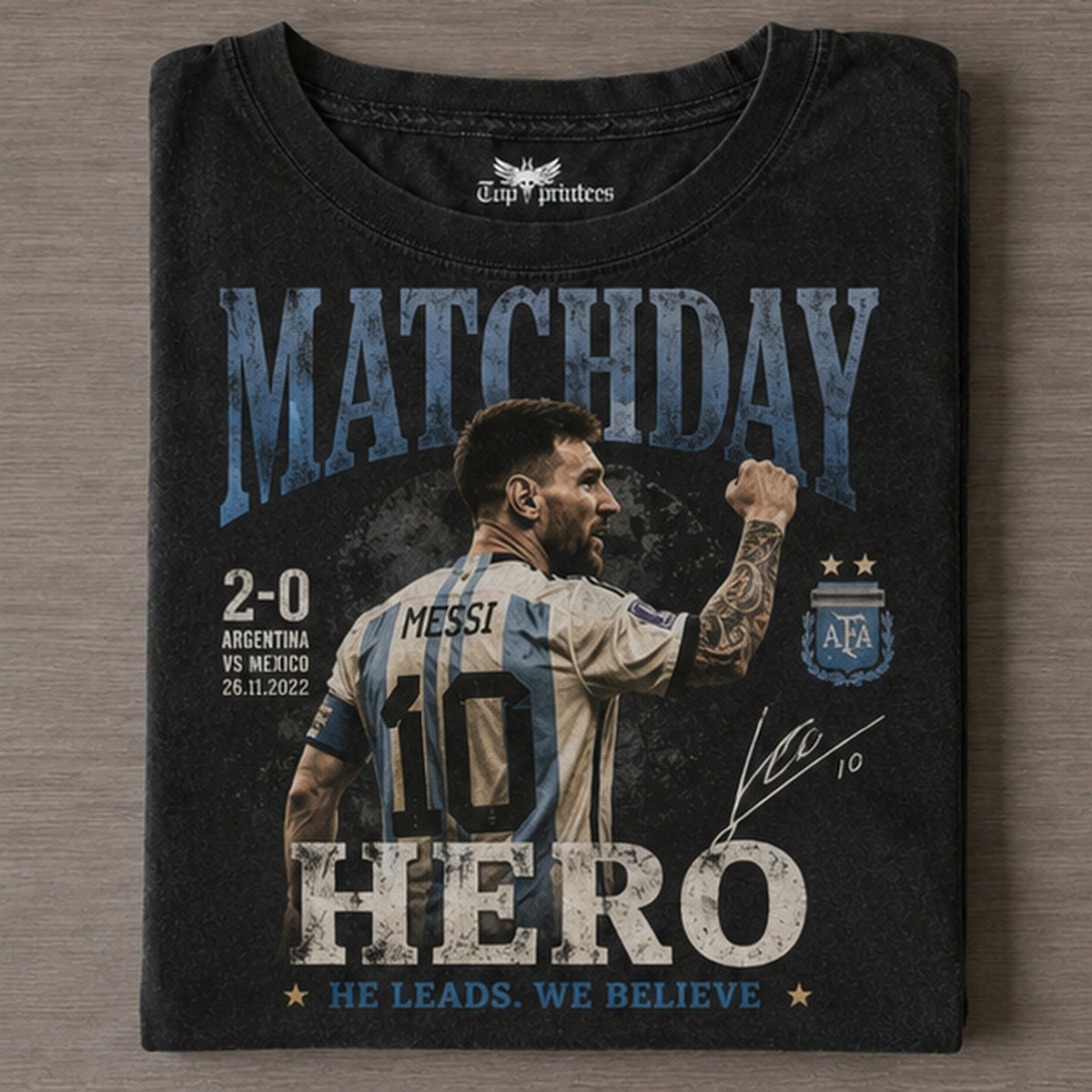 Messi 2026 Vintage TEE